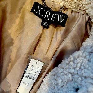 J.Crew Teddy Sherpa Lady day-coat. Size Medium.